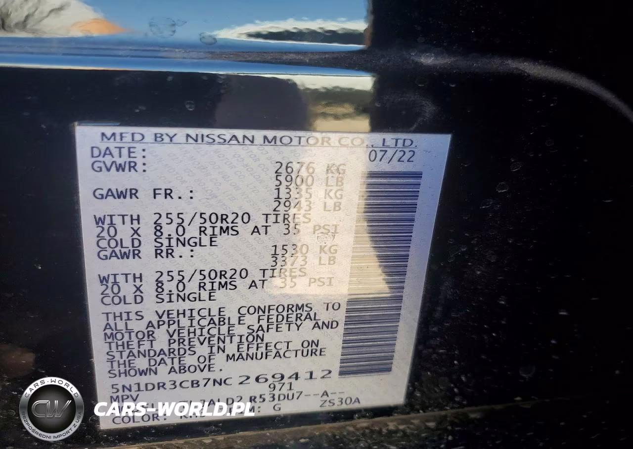 2022 Nissan Pathfinder Sl VIN:5N1DR3CB7NC269412 - 13