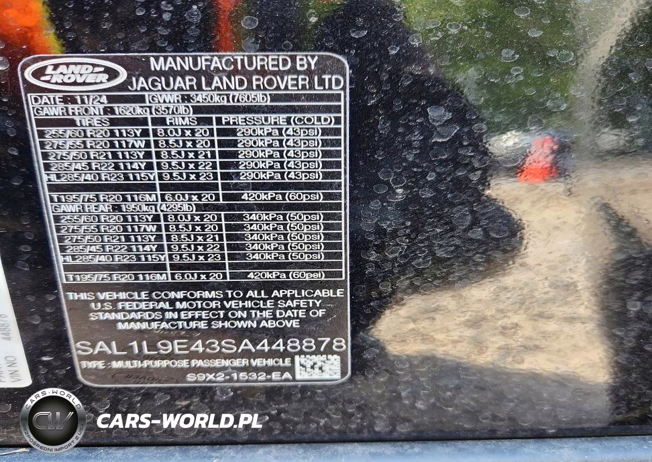 2025 Land Rover Range Rover Sport Dynamic Se VIN:SAL1L9E43SA448878 - 13