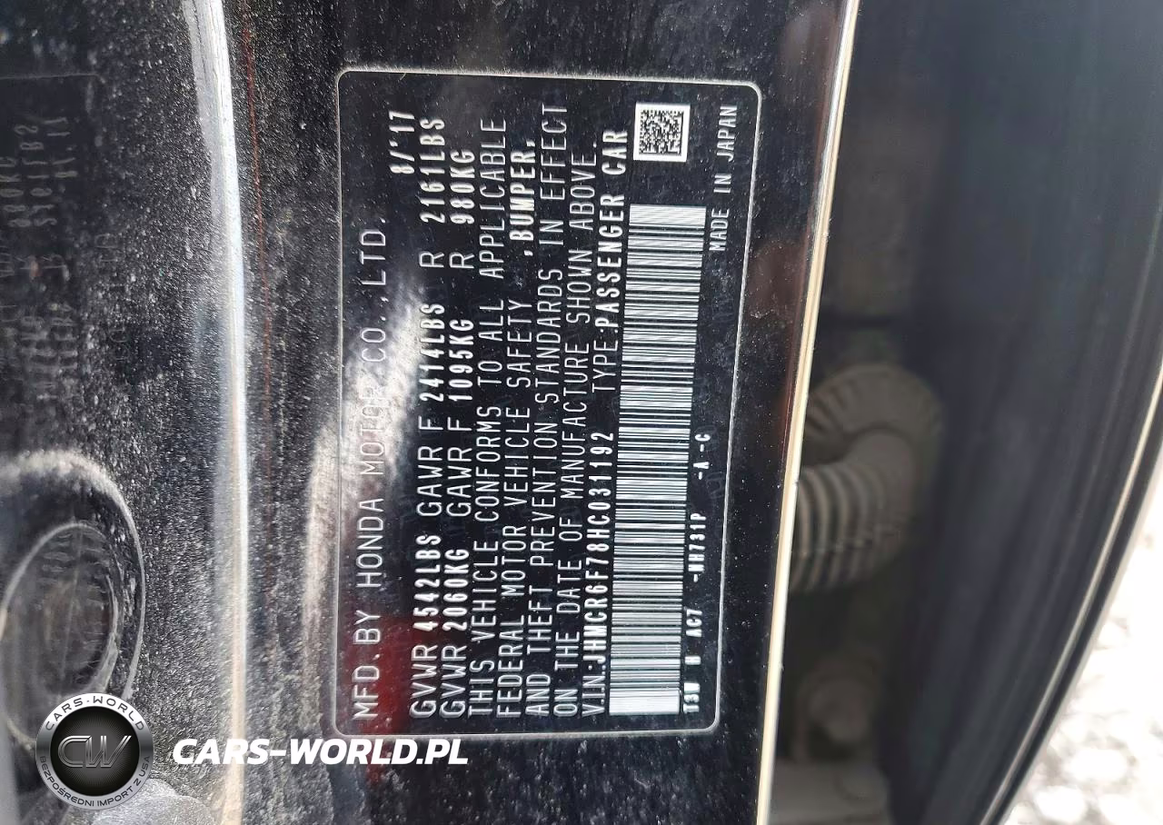 2017 Honda Accord Touring Hybrid VIN:JHMCR6F78HC031192 - 12