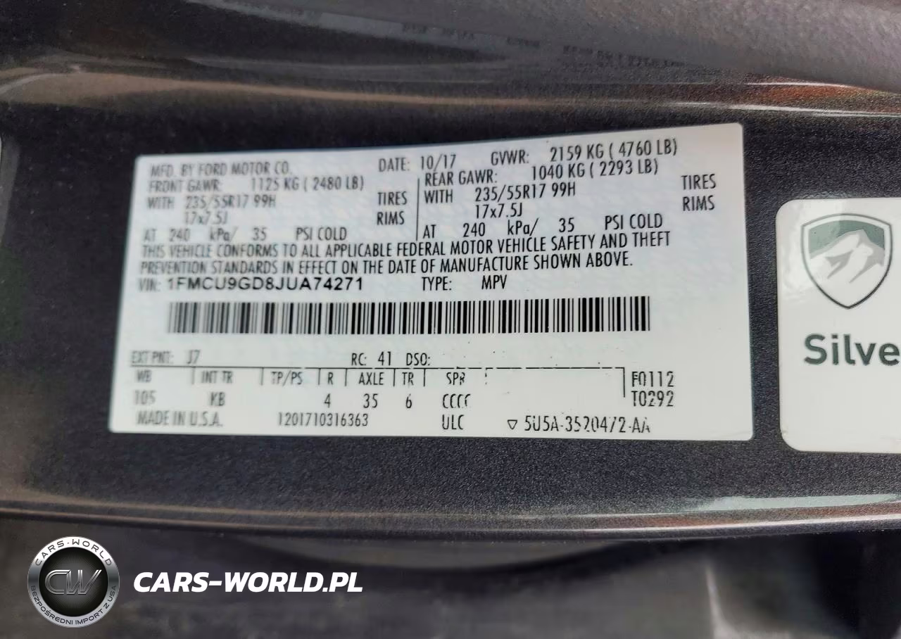 2018 Ford Escape Se VIN:1FMCU9GD8JUA74271 - 13