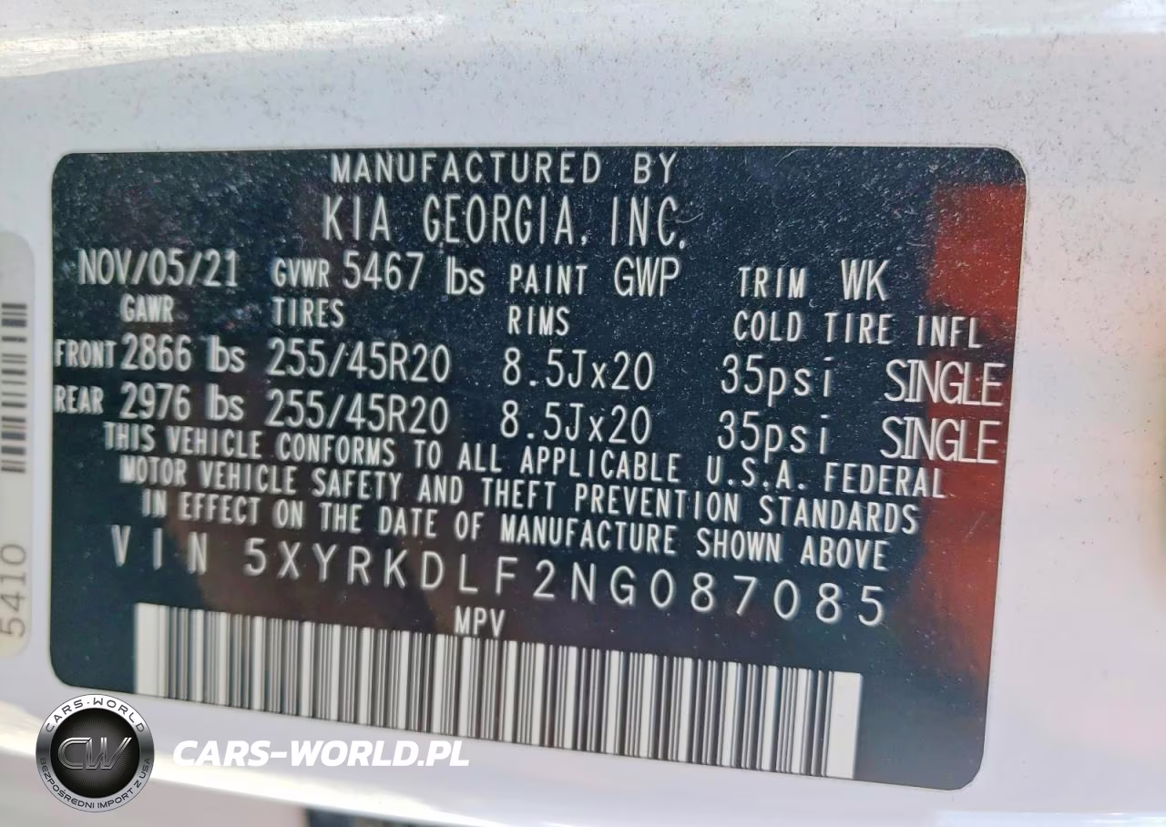 2022 Kia Sorento X-Line Sx Prestige VIN:5XYRKDLF2NG087085 - 13