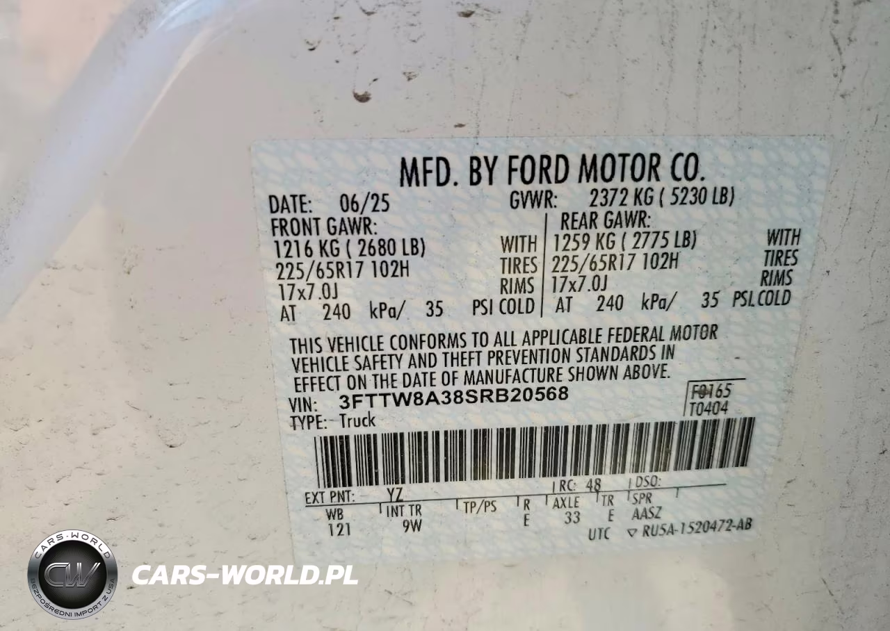 2025 Ford Maverick Xl VIN:3FTTW8A38SRB20568 - 12