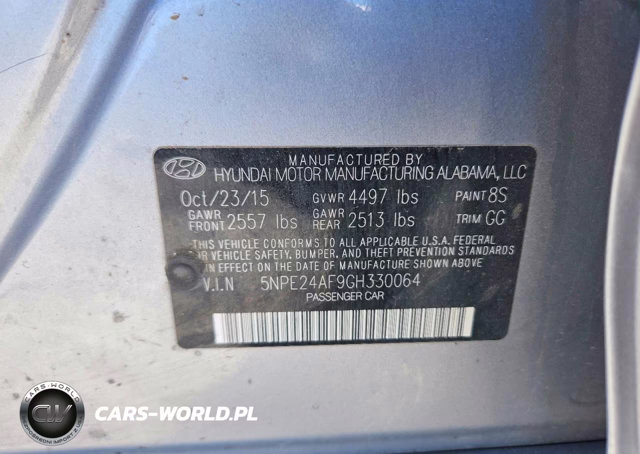 2016 Hyundai Sonata Se VIN:5NPE24AF9GH330064 - 12