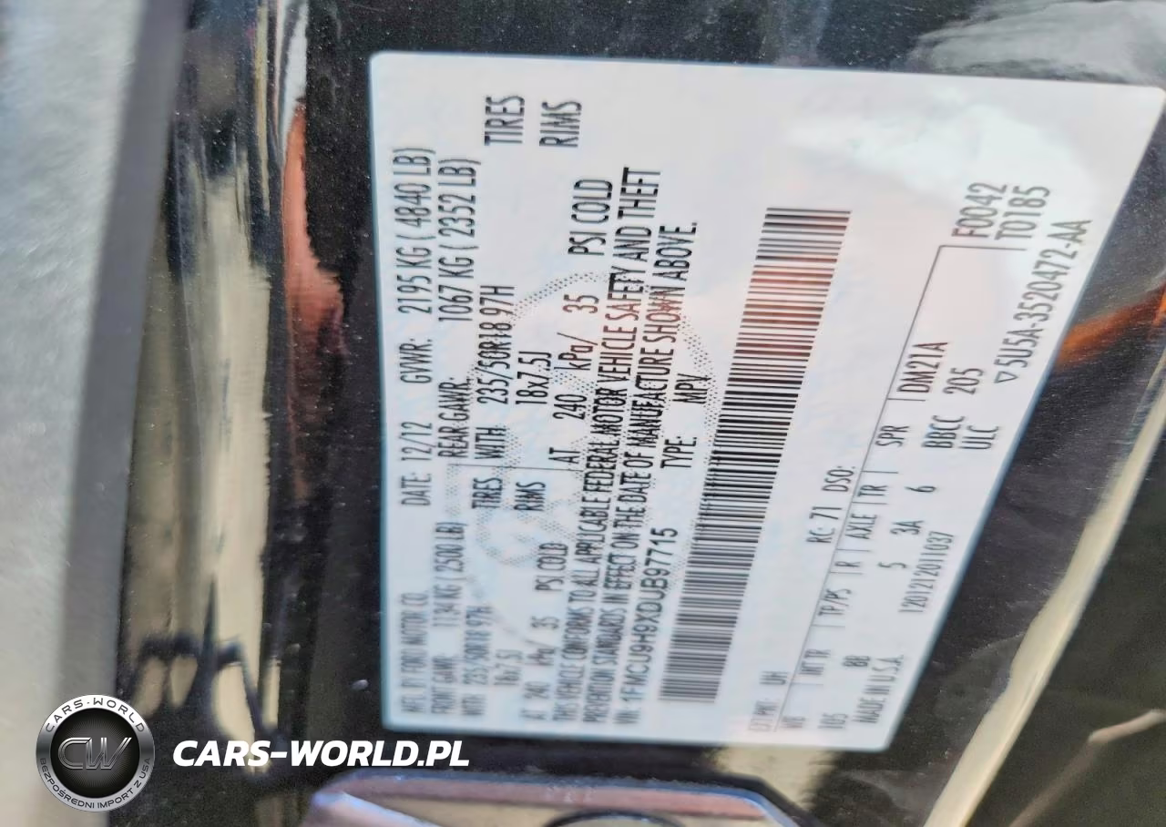 2013 Ford Escape Sel VIN:1FMCU9H9XDUB97715 - 13