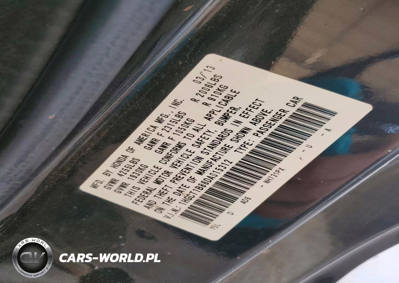 2013 Honda Accord Exl VIN:1HGCT1B86DA015312 - 12