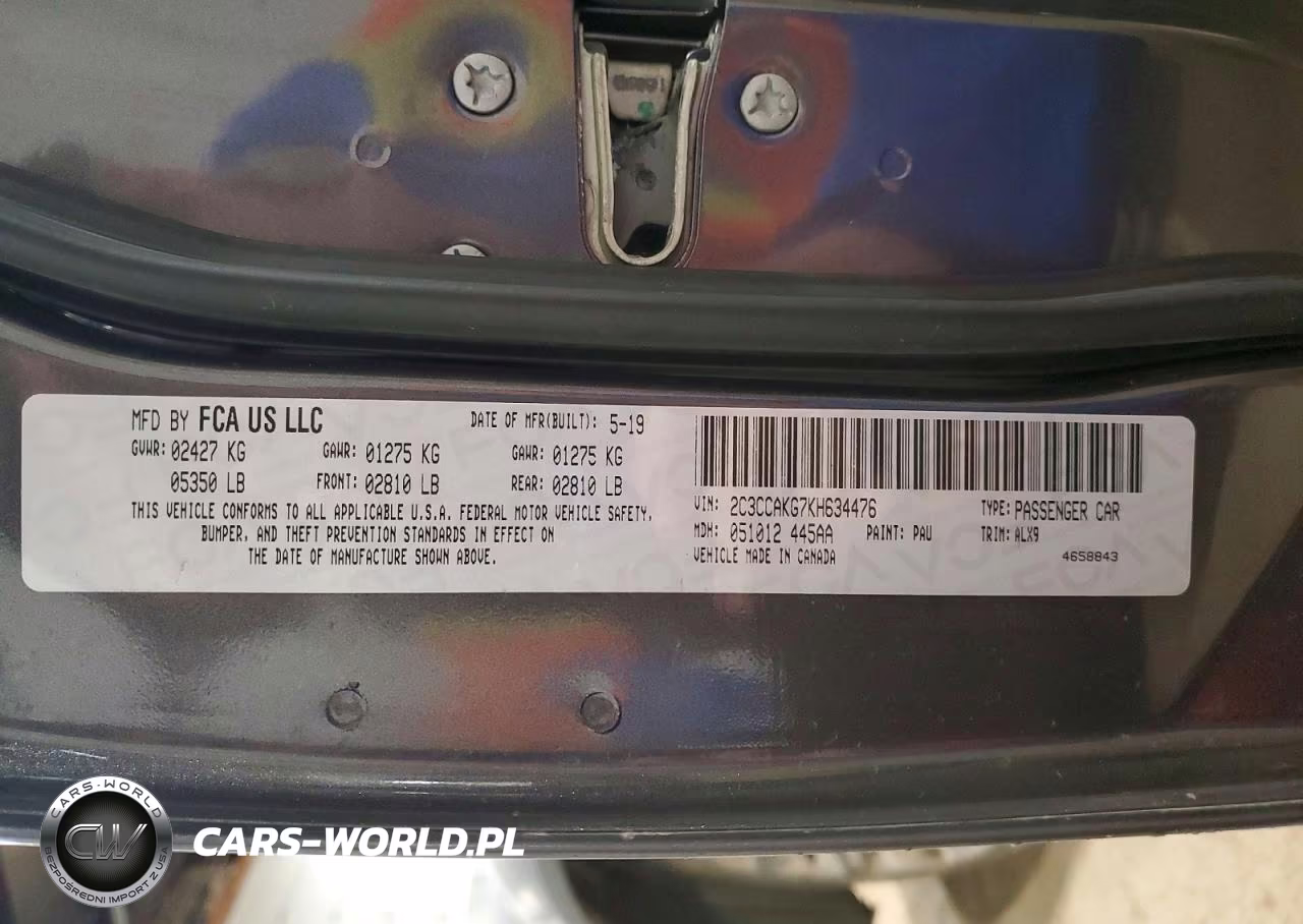 2019 Chrysler 300 Limited VIN:2C3CCAKG7KH634476 - 12
