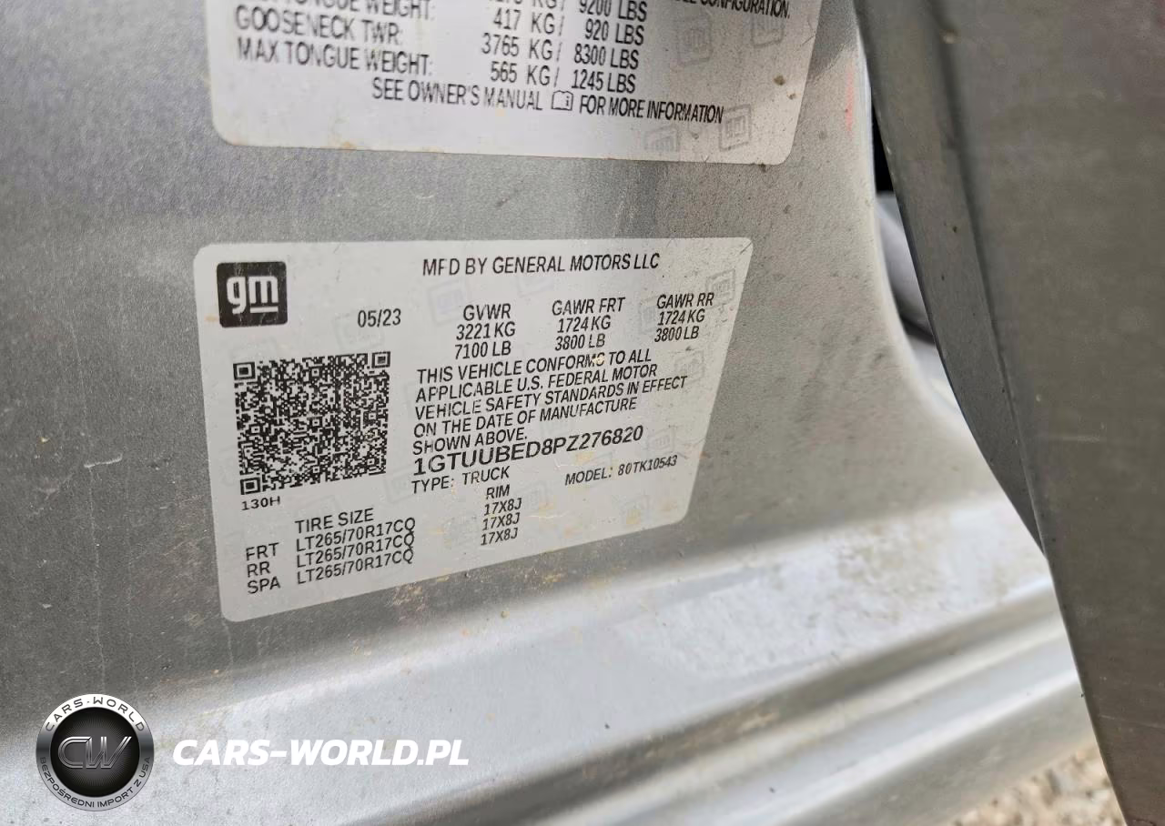 2023 GMC Sierra K1500 Sle VIN:1GTUUBED8PZ276820 - 12