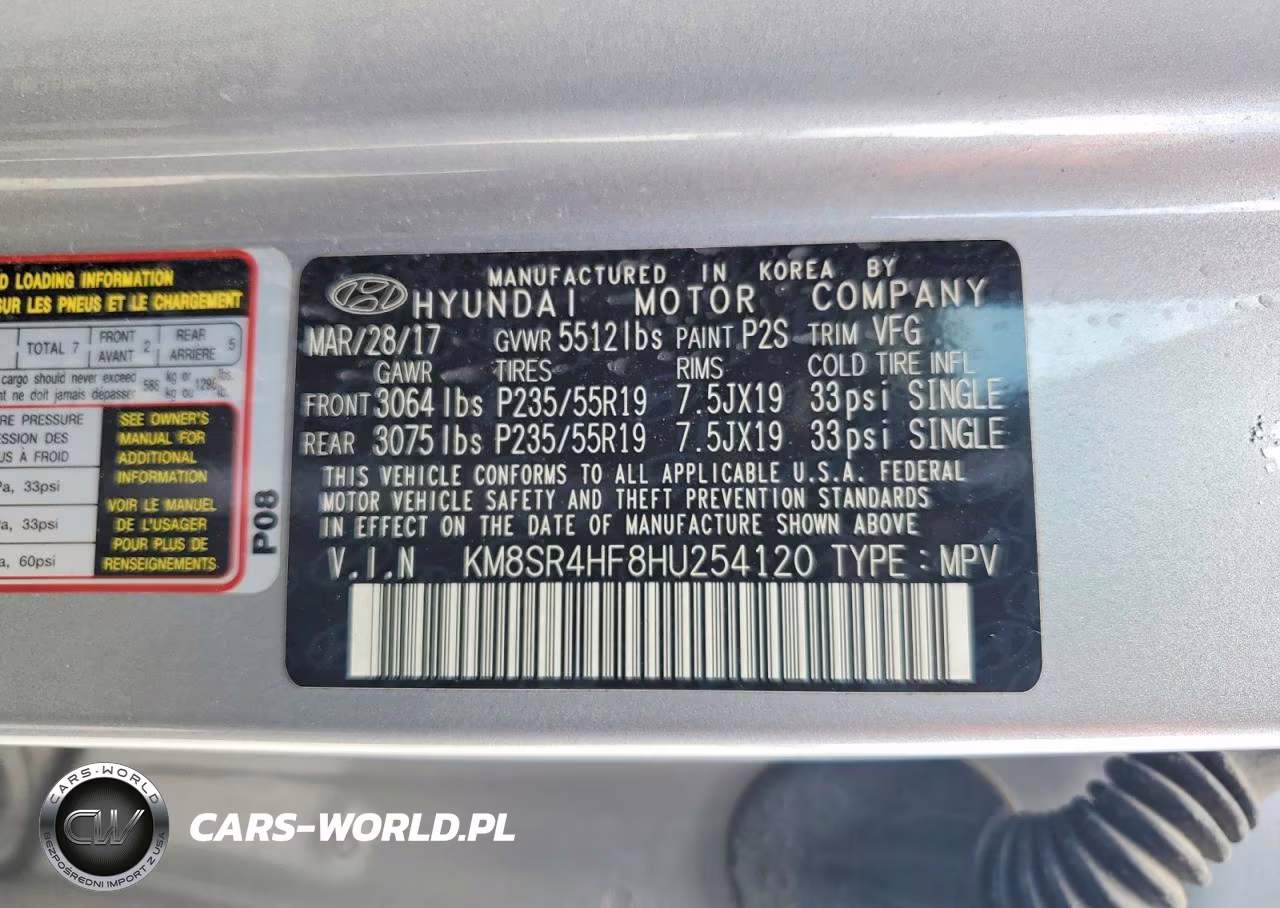 2017 Hyundai Santa Fe Se Ultimate VIN:KM8SR4HF8HU254120 - 13