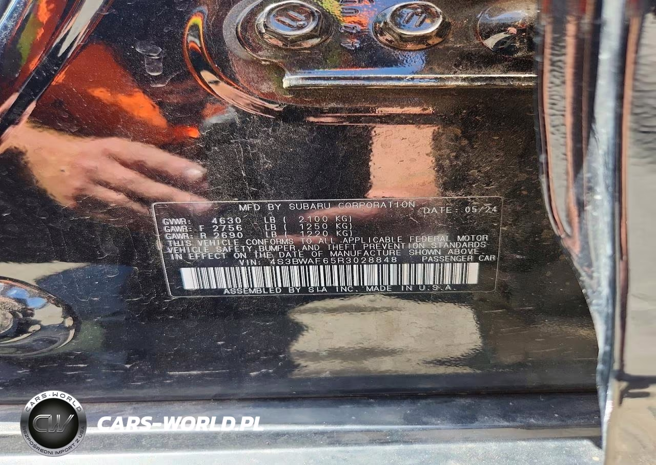 2024 Subaru Legacy Premium VIN:4S3BWAF65R3028848 - 12