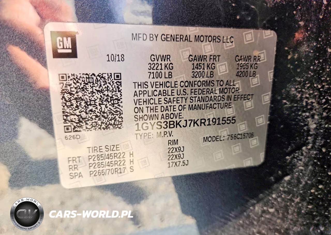 2019 Cadillac Escalade Luxury VIN:1GYS3BKJ7KR191555 - 13