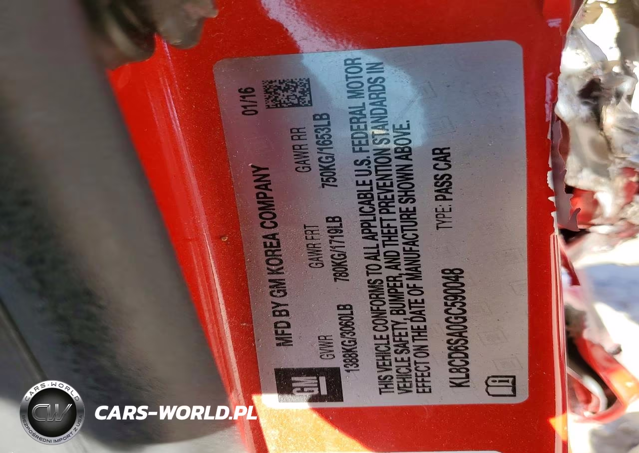 2016 Chevrolet Spark 1Lt VIN:KL8CD6SA0GC590048 - 12