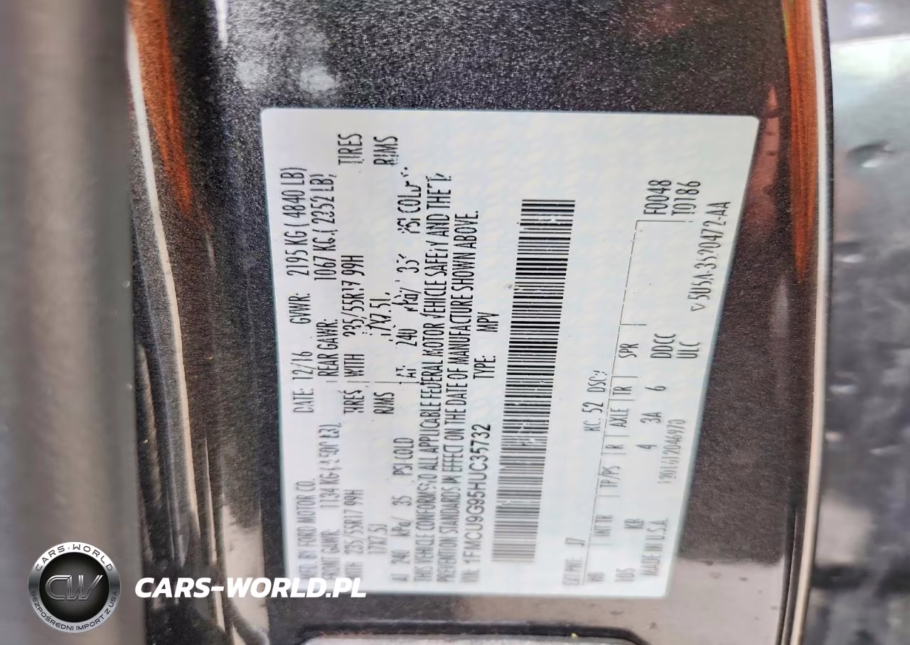 2017 Ford Escape Se VIN:1FMCU9G95HUC35732 - 13