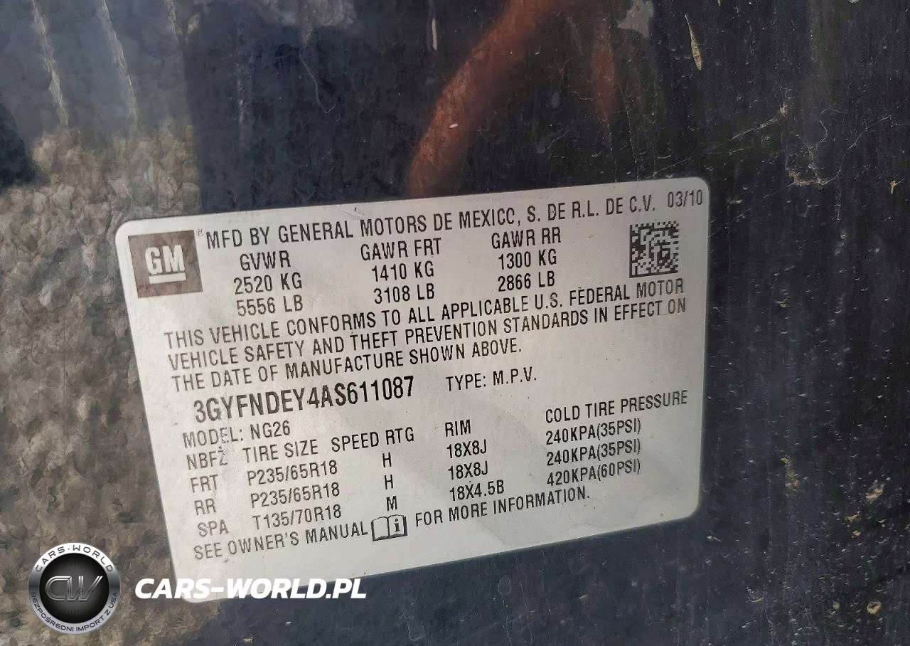 2010 Cadillac Srx Luxury Collection VIN:3GYFNDEY4AS611087 - 13