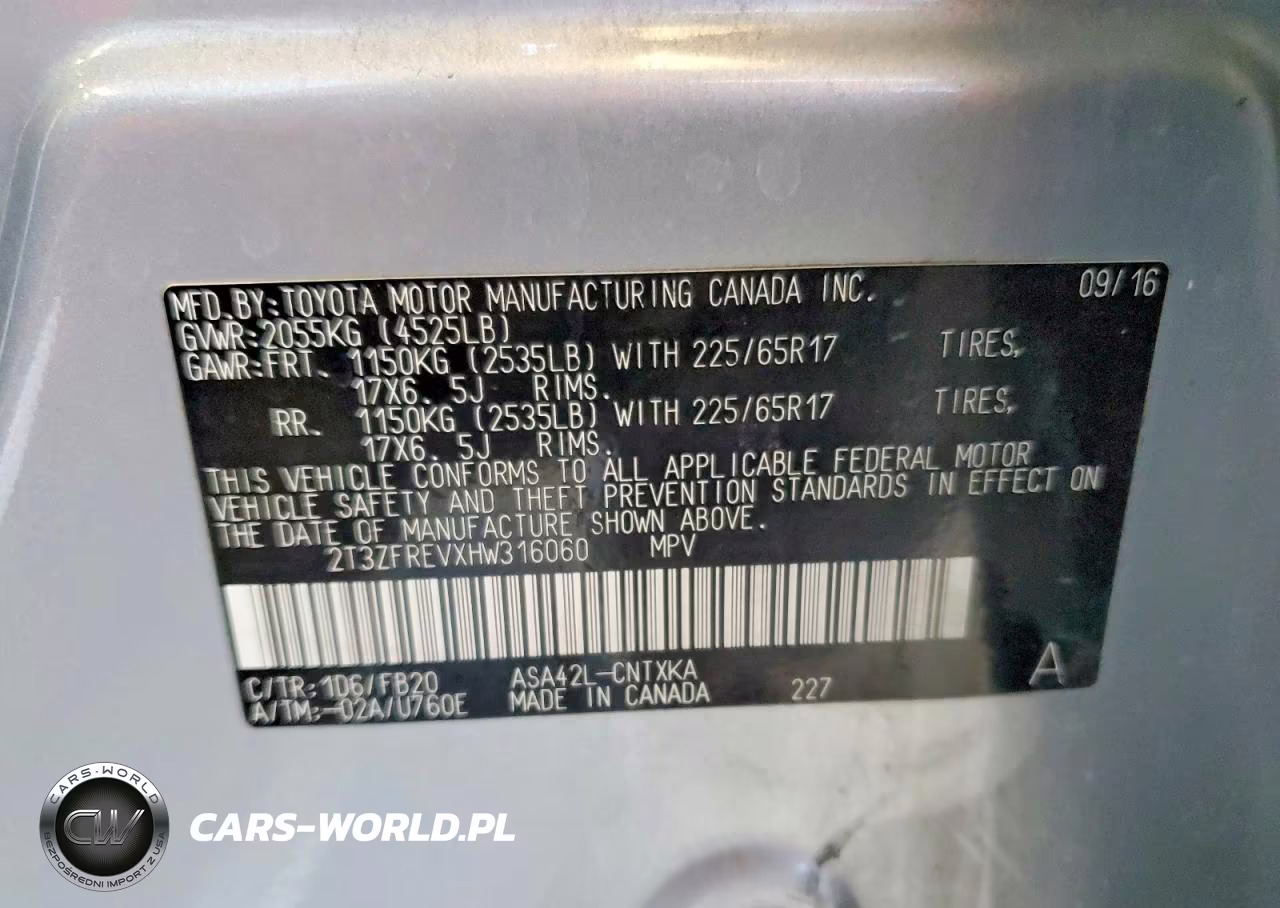 2017 Toyota Rav4 Le VIN:2T3ZFREVXHW316060 - 13