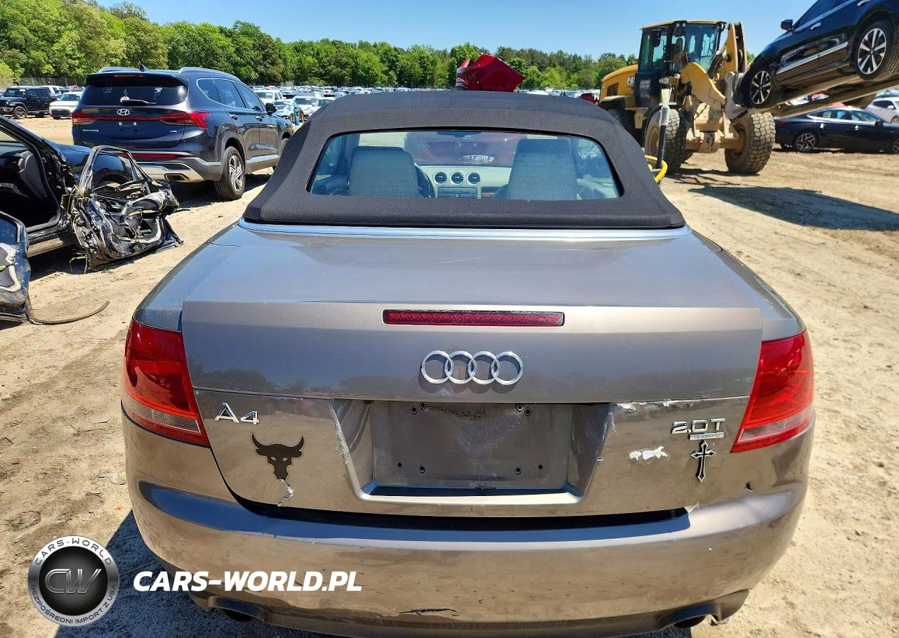 2007 Audi A4 2.0T Cabriolet Quattro VIN:WAUDF48H47K030566 - 6