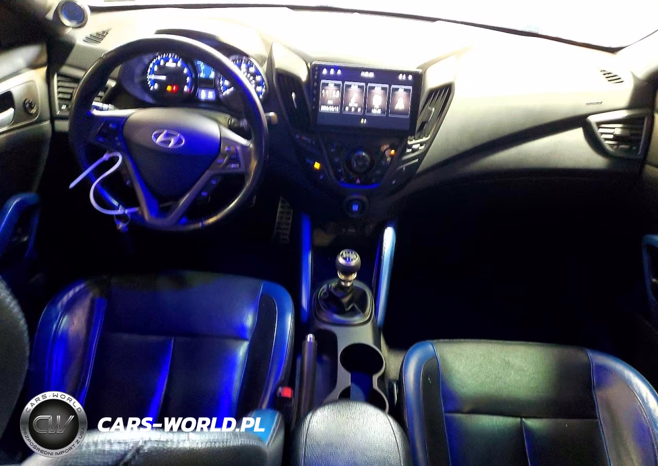 2014 Hyundai Veloster Turbo VIN:KMHTC6AE5EU193064 - 8