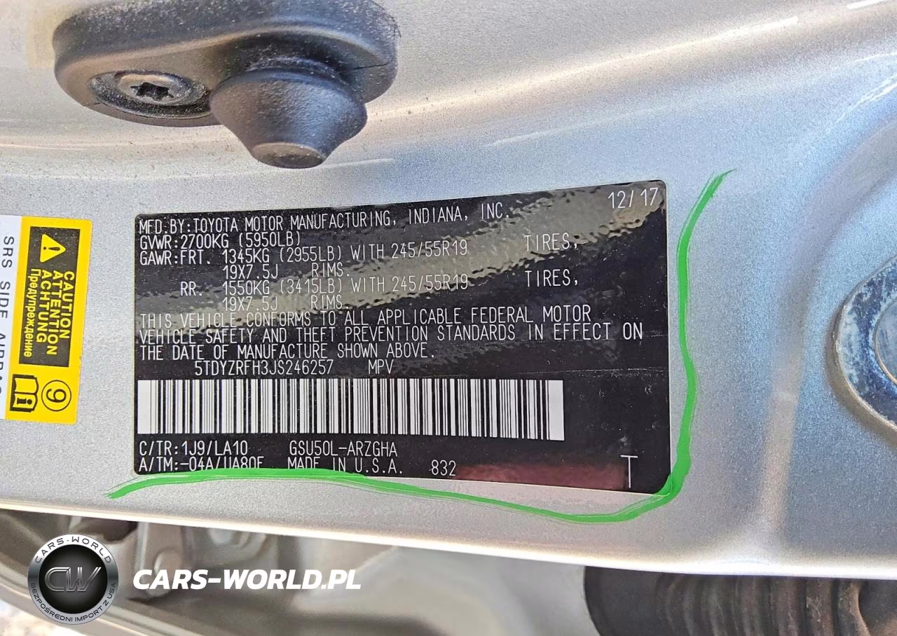 2018 Toyota Highlander Limited VIN:5TDYZRFH3JS246257 - 14