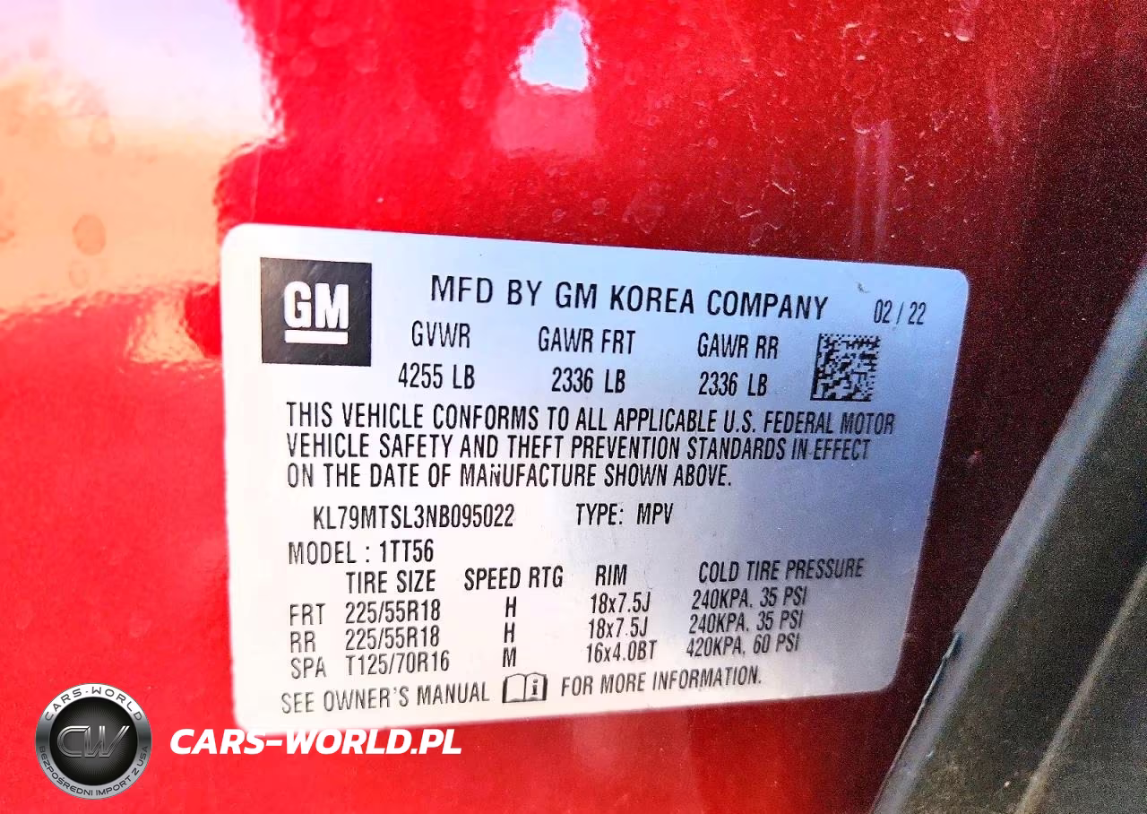 2022 Chevrolet Trailblazer Rs VIN:KL79MTSL3NB095022 - 13