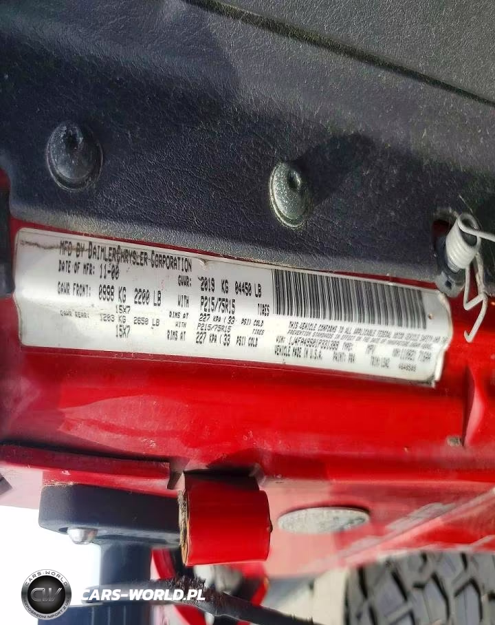 2001 Jeep Wrangler - Tj Sport VIN:1J4FA49S01P331389 - 12