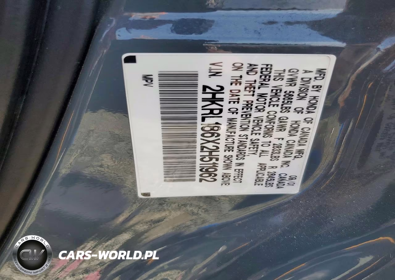 2002 Honda Odyssey Ex VIN:2HKRL186X2H511962 - 13