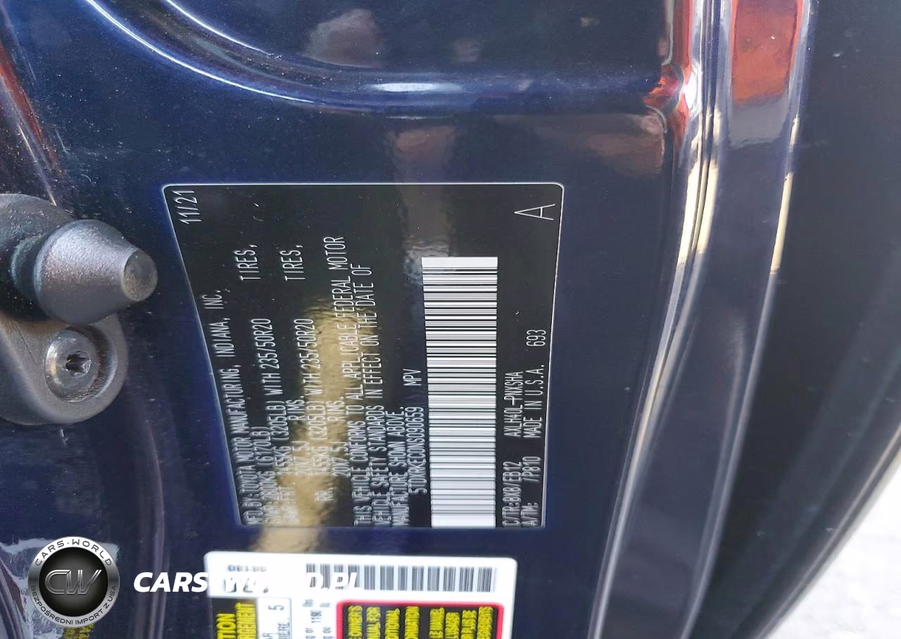 2022 Toyota Sienna Xse VIN:5TDXRKEC0NS090659 - 13