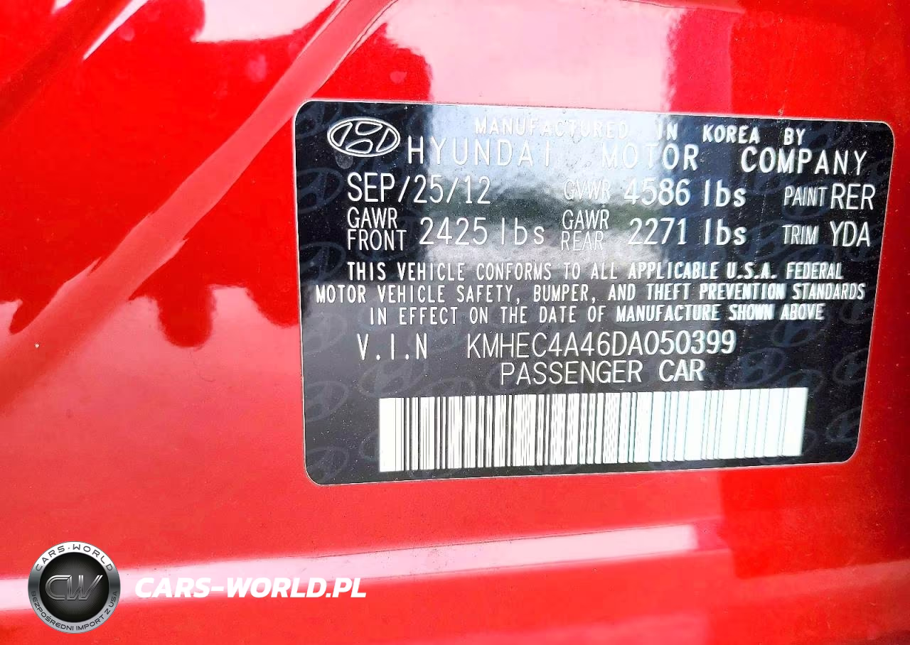 2013 Hyundai Sonata Hybrid VIN:KMHEC4A46DA050399 - 12