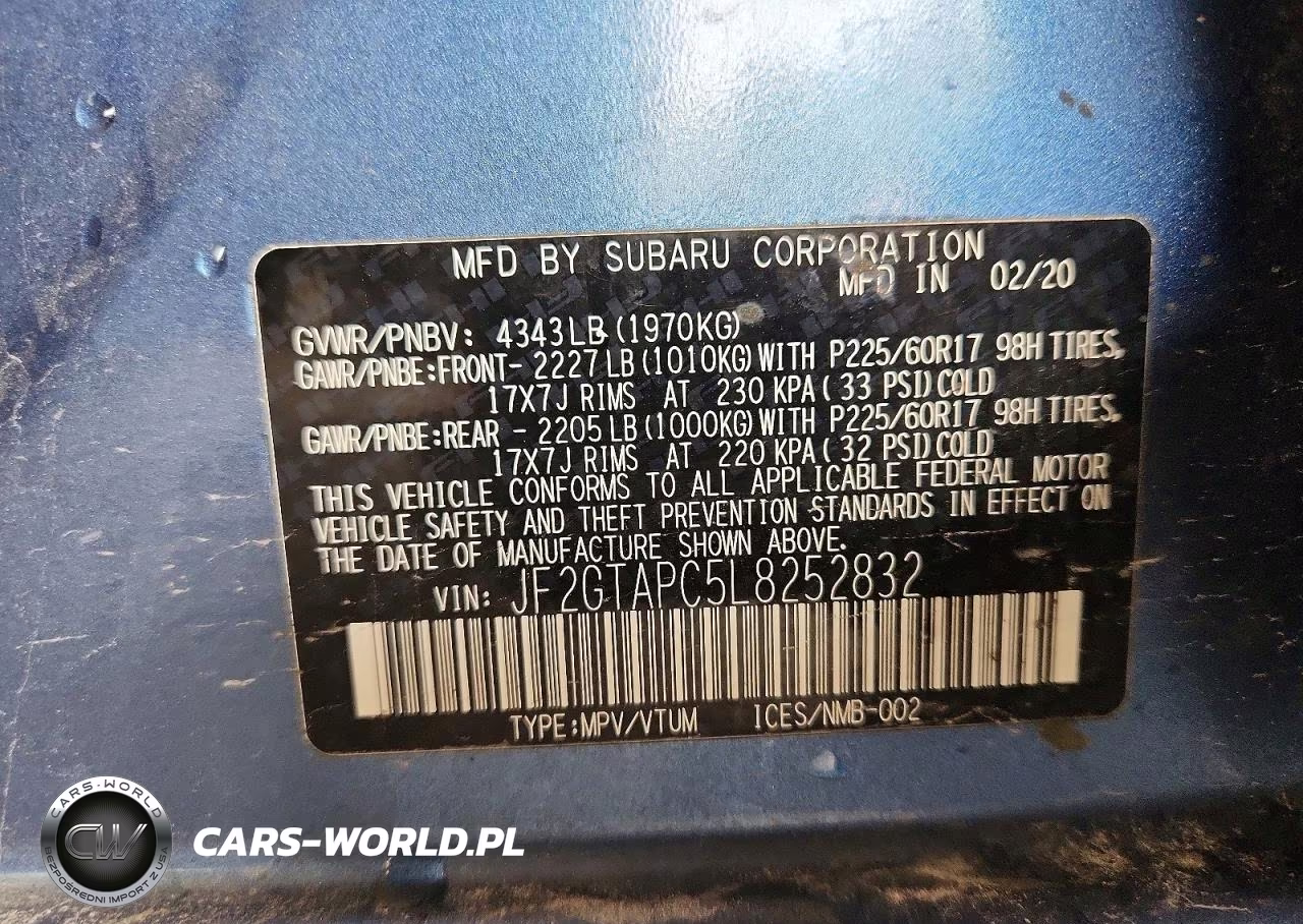 2020 Subaru Crosstrek Premium VIN:JF2GTAPC5L8252832 - 14