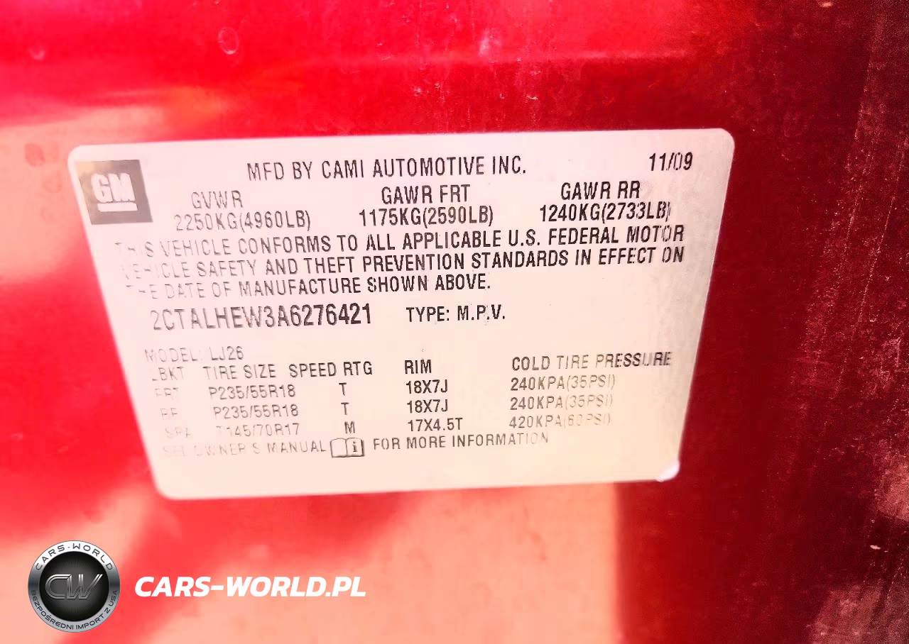 2010 GMC Terrain Slt VIN:2CTALHEW3A6276421 - 12