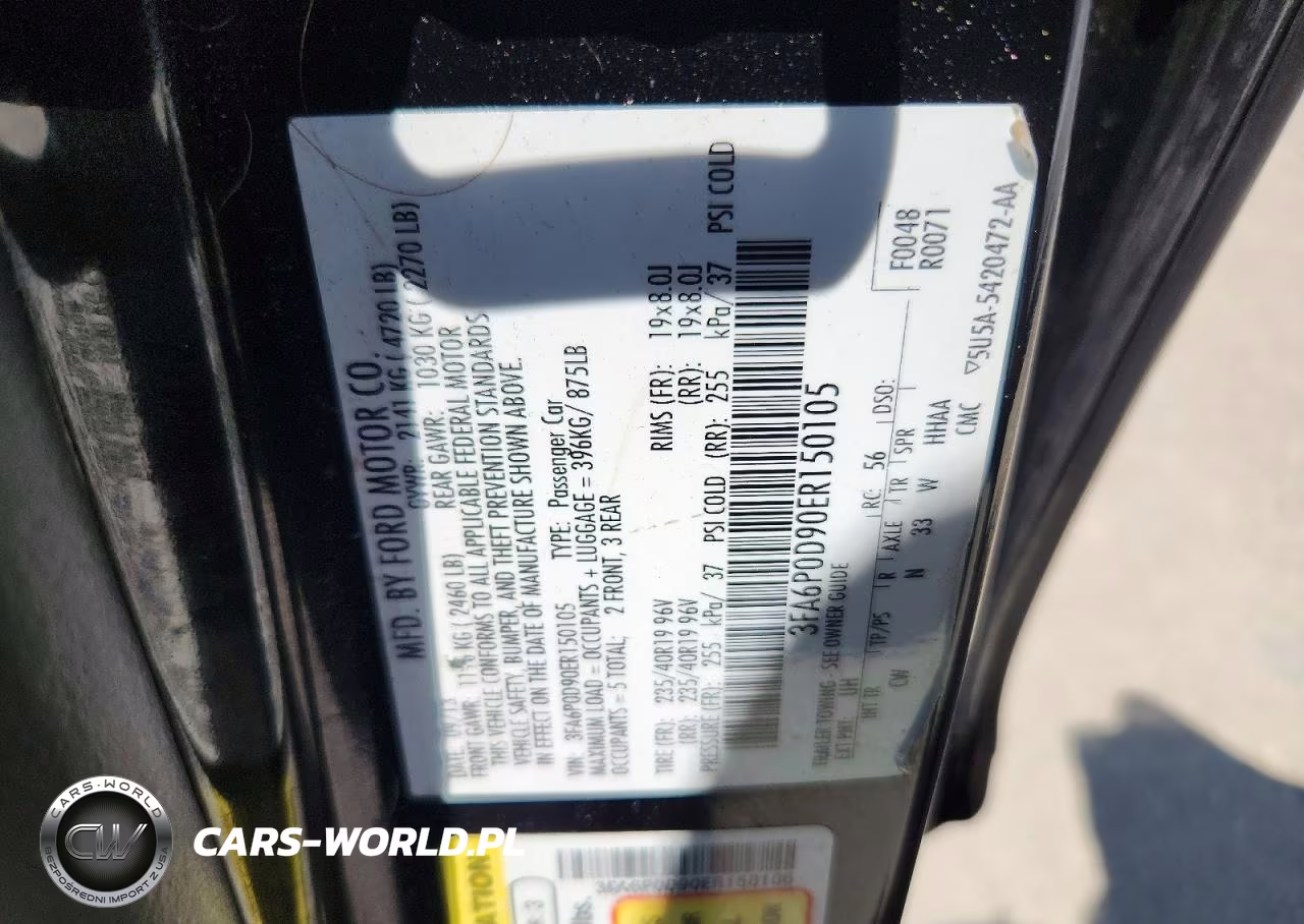 2014 Ford Fusion Titanium VIN:3FA6P0D90ER150105 - 12