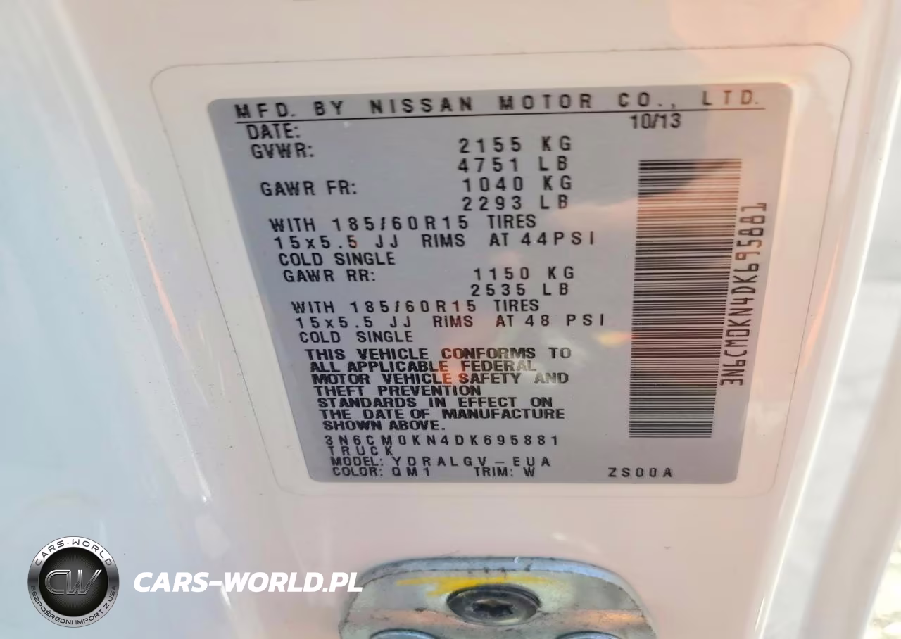 2013 Nissan Nv200 Delivery Van VIN:3N6CM0KN4DK695881 - 13