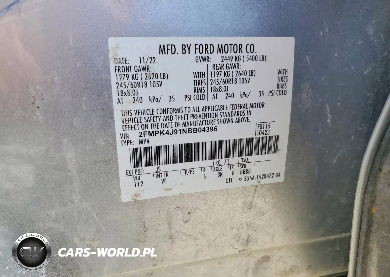 2022 Ford Edge Sel VIN:2FMPK4J91NBB04396 - 13