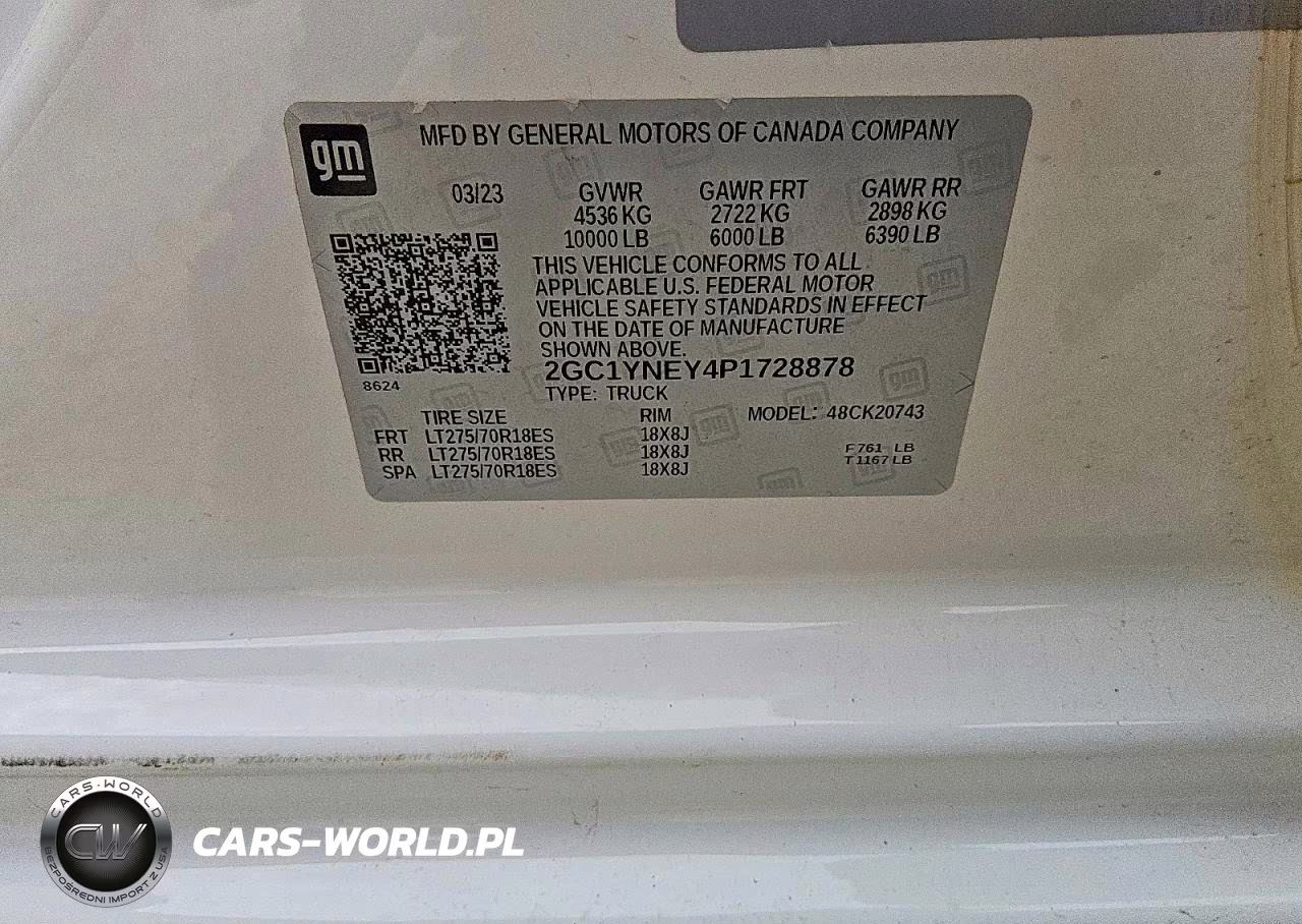 2023 Chevrolet Silverado K2500 Heavy Duty Lt VIN:2GC1YNEY4P1728878 - 12