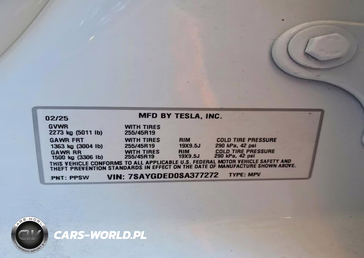 2025 Tesla Model Y VIN:7SAYGDED0SA377272 - 14