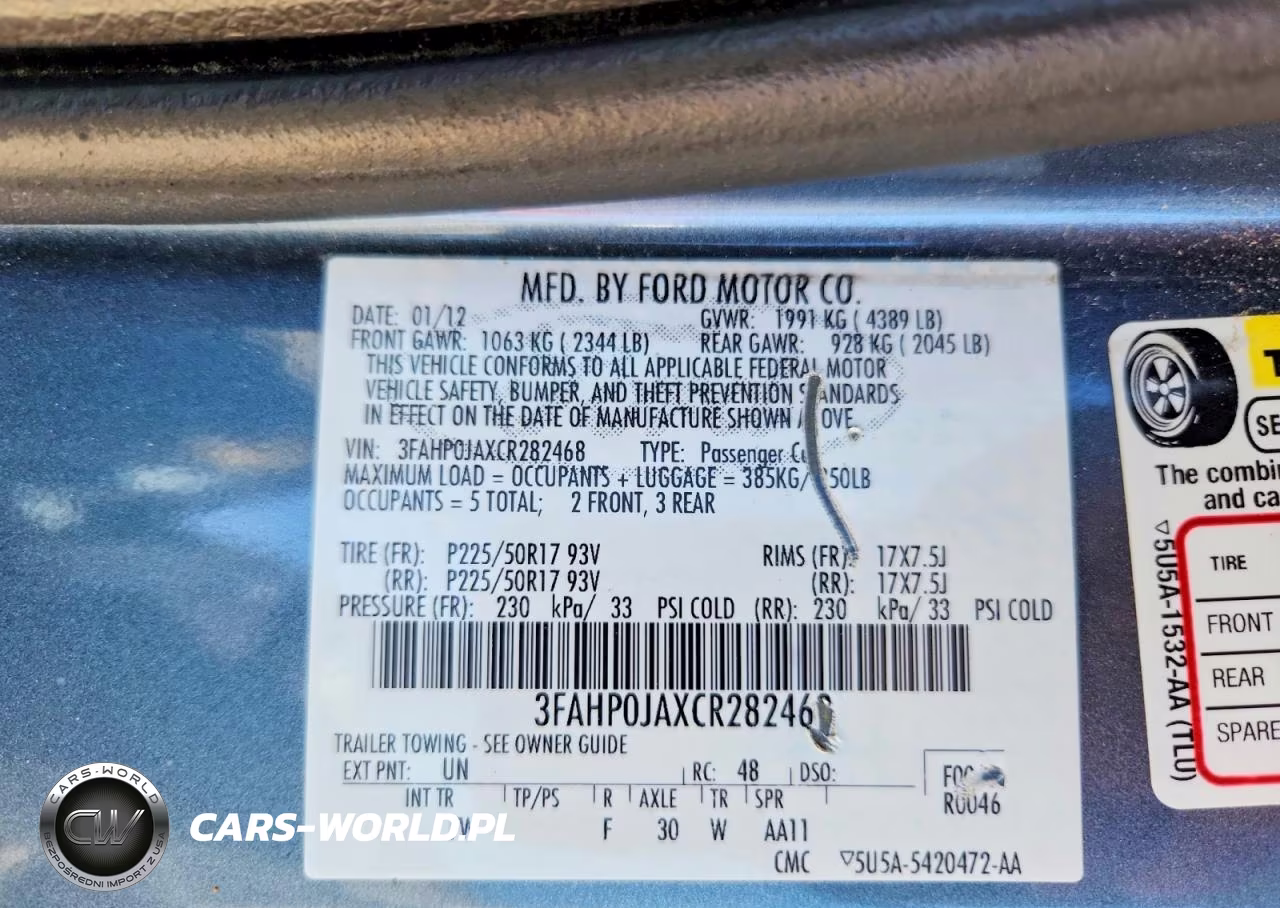 2012 Ford Fusion Sel VIN:3FAHP0JAXCR282468 - 12