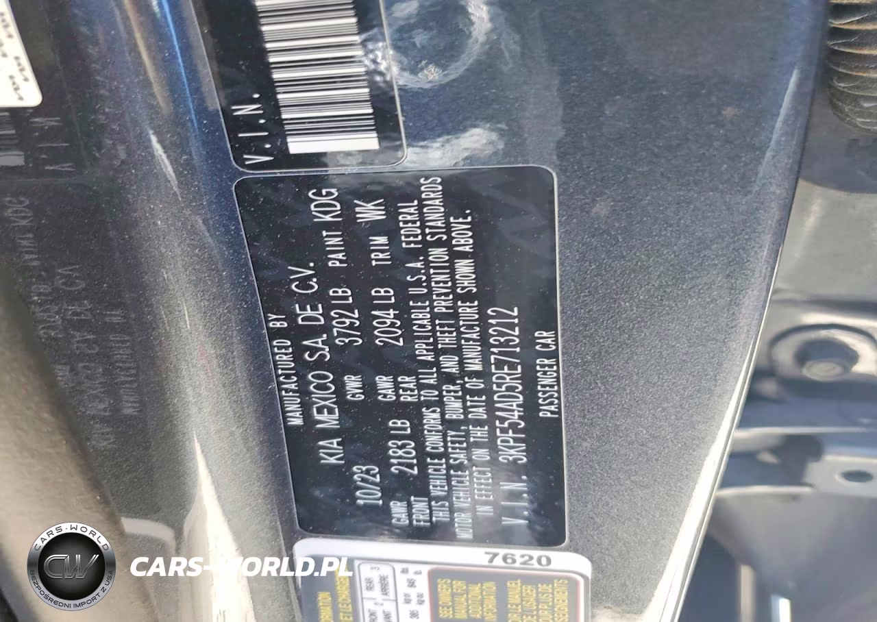 2024 Kia Forte Gt Line VIN:3KPF54AD5RE713212 - 12