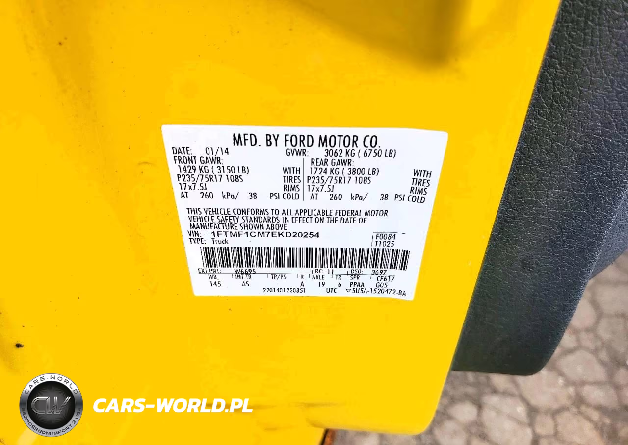 2014 Ford F150 VIN:1FTMF1CM7EKD20254 - 12