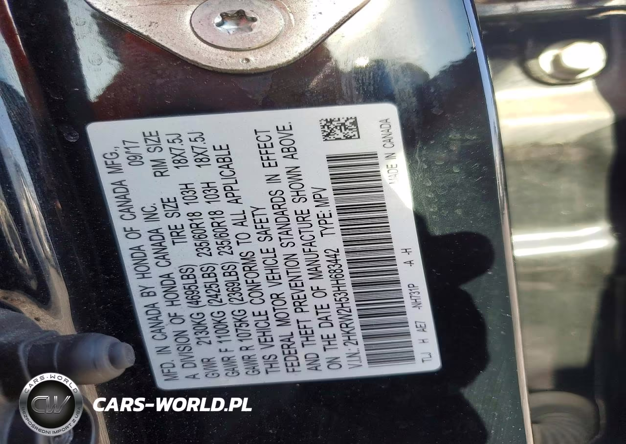 2017 Honda Cr-V Ex VIN:2HKRW2H53HH683442 - 12