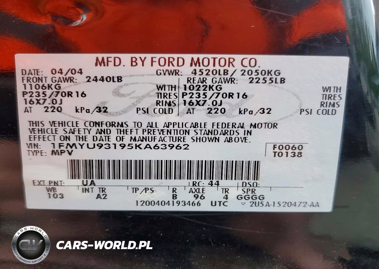 2005 Ford Escape Xlt VIN:1FMYU93195KA63962 - 14