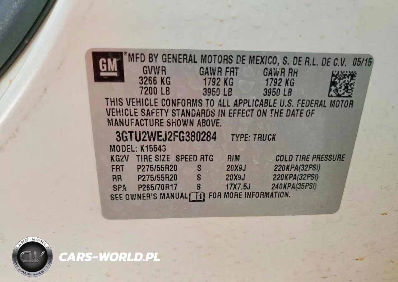 2015 GMC Sierra K1500 Denali VIN:3GTU2WEJ2FG380284 - 12