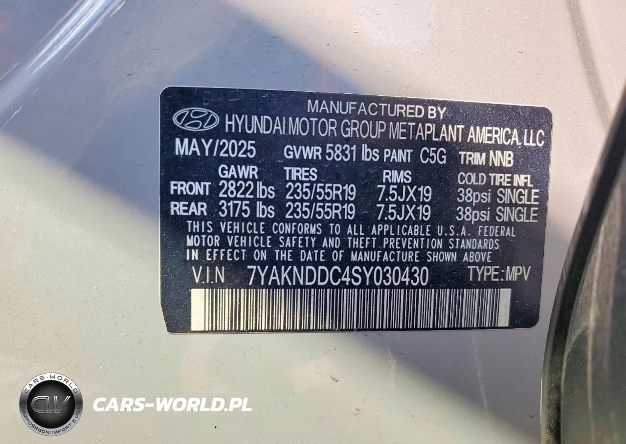 2025 Hyundai Ioniq 5 Sel VIN:7YAKNDDC4SY030430 - 12