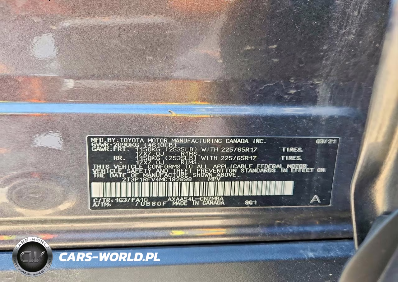 2021 Toyota Rav4 Xle VIN:2T3P1RFV4MC192898 - 13