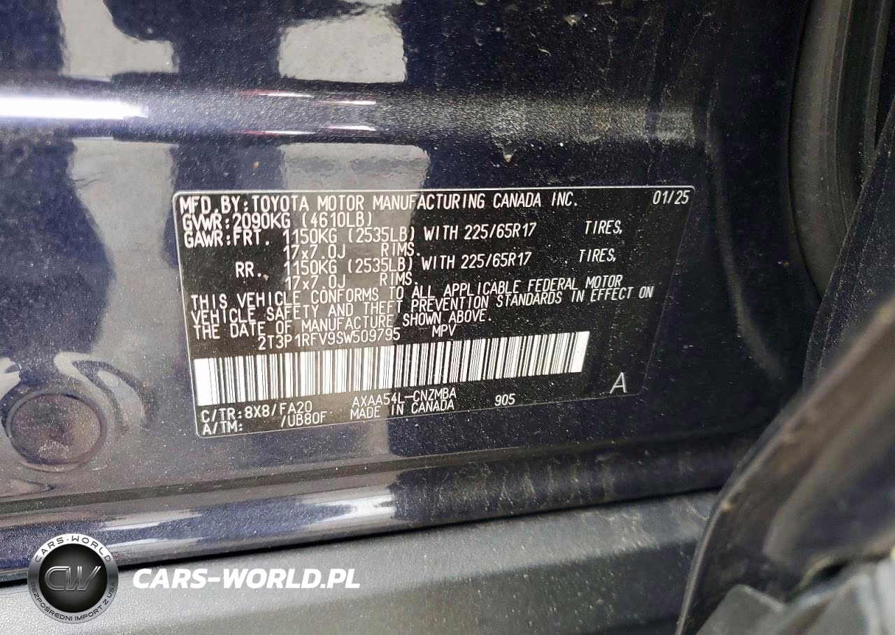 2025 Toyota Rav4 Xle VIN:2T3P1RFV9SW509795 - 13