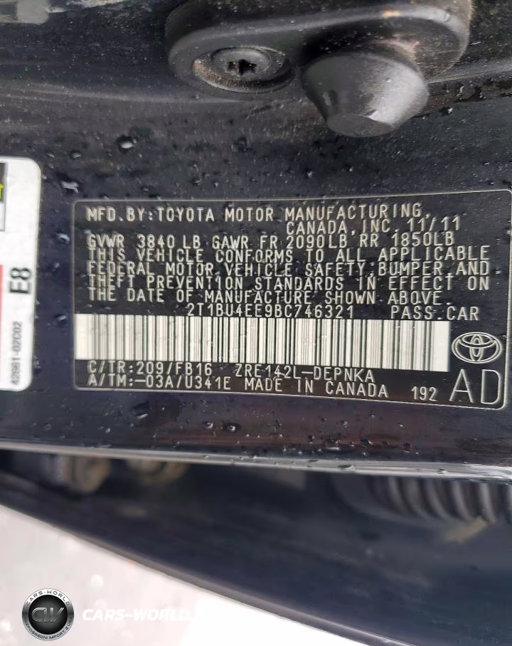 2014 Toyota Corolla L VIN:2T1BU4EE9BC746321 - 12