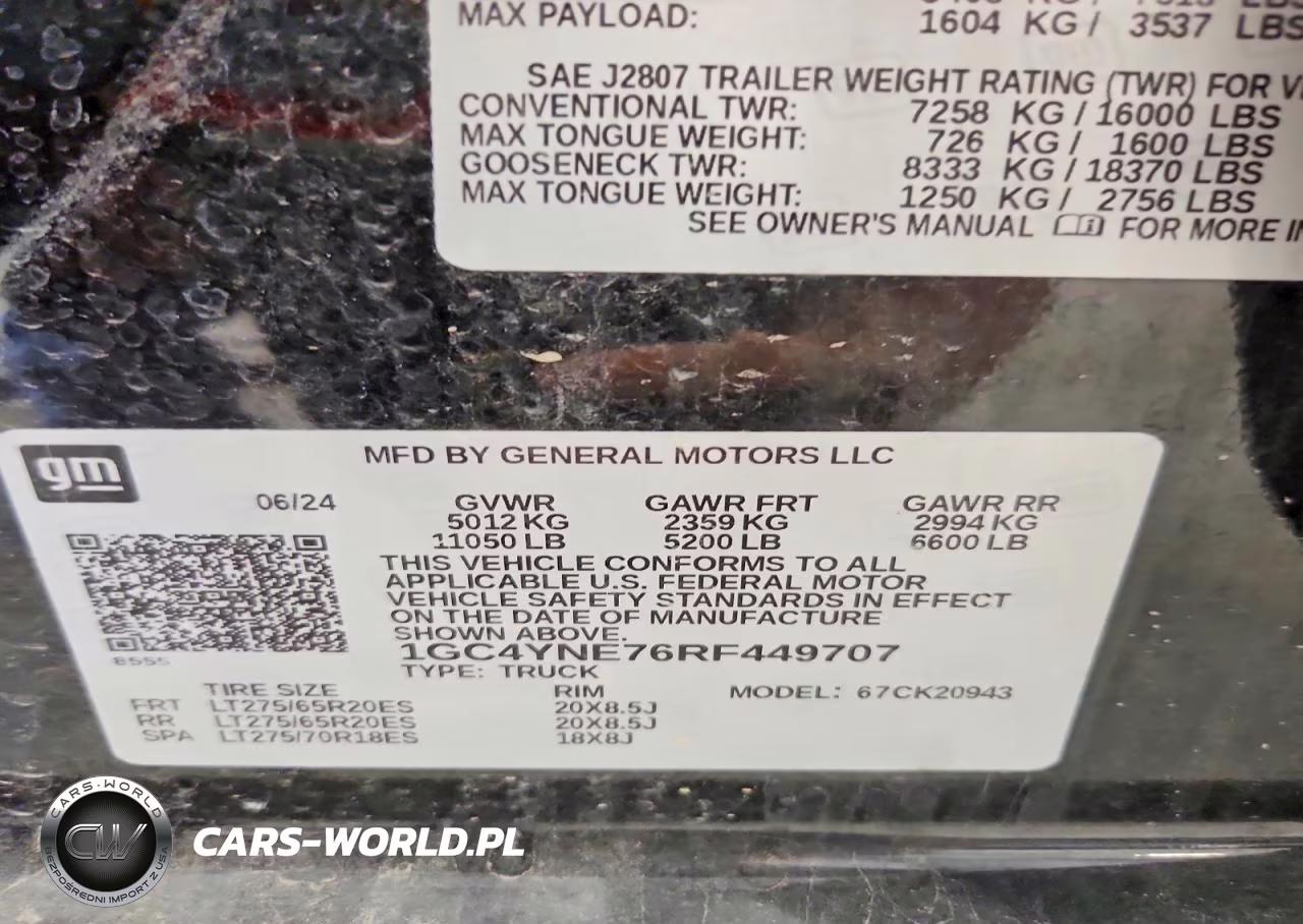 2024 Chevrolet Silverado K2500 Heavy Duty Lt VIN:1GC4YNE76RF449707 - 12