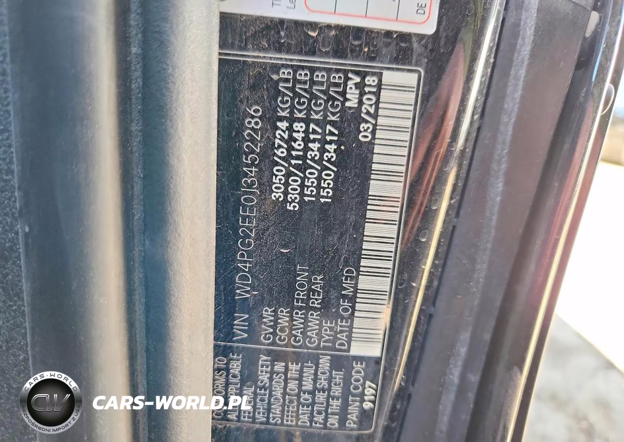 2018 Mercedes-Benz Metris VIN:WD4PG2EE0J3452286 - 14