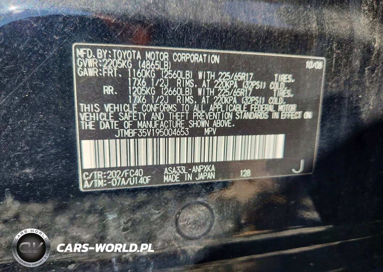2009 Toyota Rav4 Base VIN:JTMBF35V195004653 - 12
