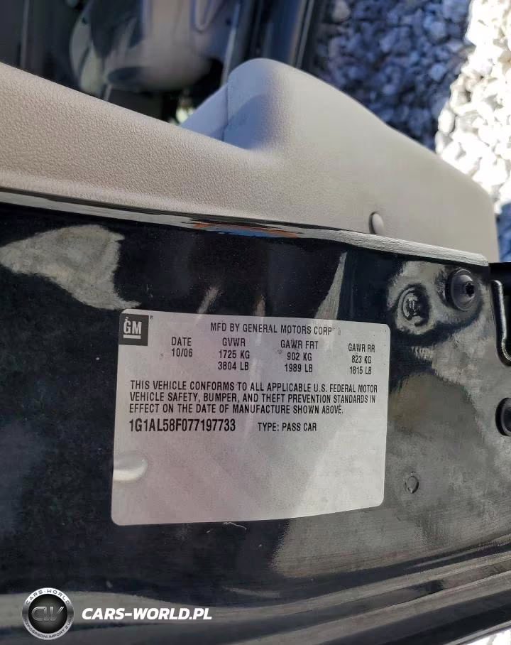 2007 Chevrolet Cobalt Lt VIN:1G1AL58F077197733 - 12