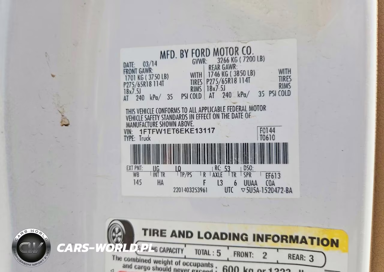 2014 Ford F150 Supercrew VIN:1FTFW1ET6EKE13117 - 12