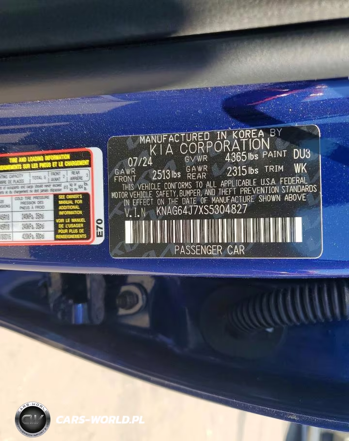 2025 Kia K5 Gt Line VIN:KNAG64J7XS5304827 - 13