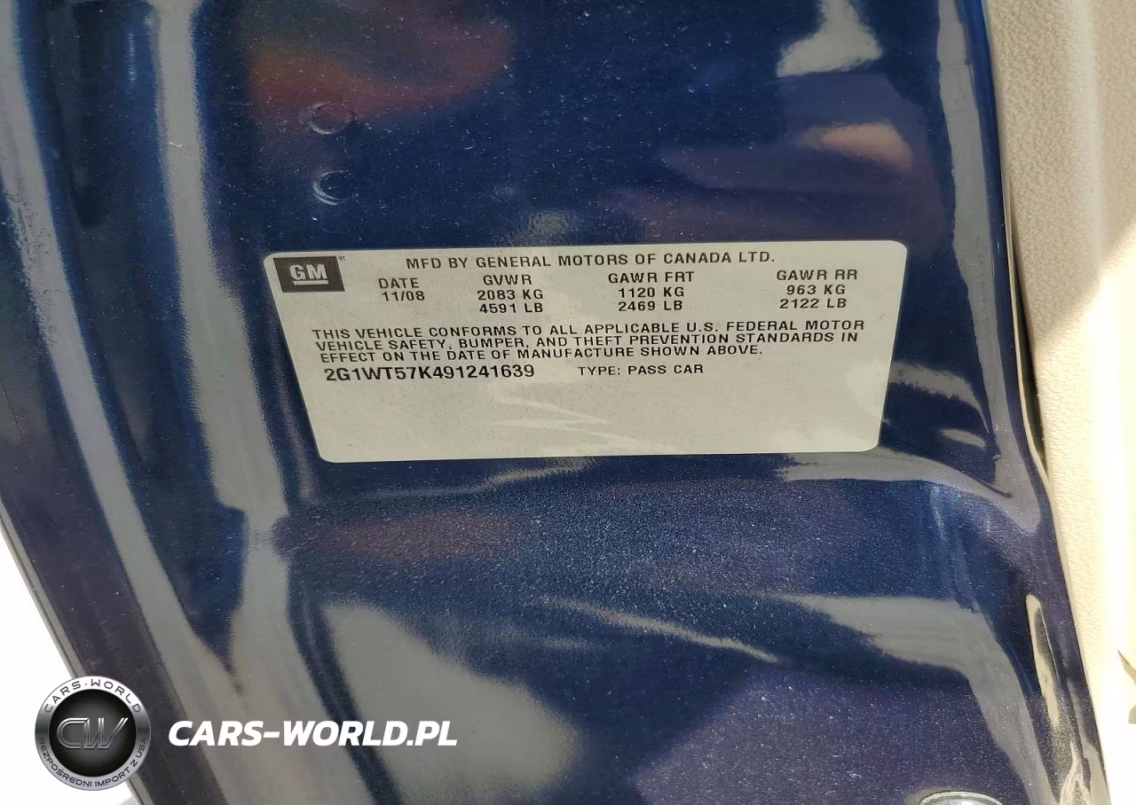 2009 Chevrolet Impala 1Lt VIN:2G1WT57K491241639 - 12